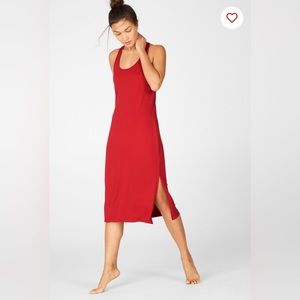 Fabletics Cacey Racerback Dress in Medium Red - New with tags